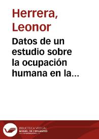 Datos de un estudio sobre la ocupación humana en la cordillera Central de Colombia: el Proyecto Arqueológico Aerocafé (Palestina, Caldas)