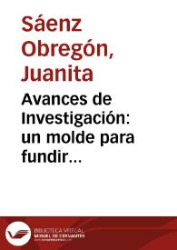 Avances de Investigación: un molde para fundir gránulos de oro encontrado en Calima