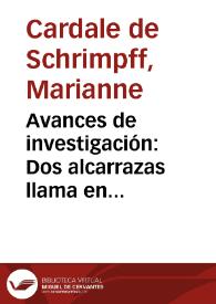 Avances de investigación: Dos alcarrazas llama en Tierradentro anotaciones a una nota
