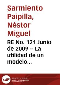 RE No. 121 Junio de 2009 -- La utilidad de un modelo de demanda laboral para los bancos centrales