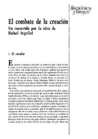 El combate de la creación. Un recorrido por la obra de Rafael Argullol