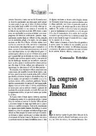 Un congreso en Juan Ramón Jiménez