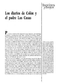 Los diarios de Colón y el padre Las Casas