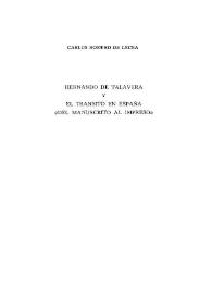 Hernando de Talavera y el tránsito en España del manuscrito al impreso