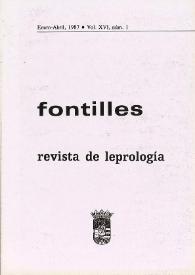 Fontilles. Revista de Leprología. Vol. XVI, 1987-1988
