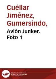 Avión Junker. Foto 1
