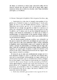 G. Mounin: 'Claves para la lingüística'. Edit. Anagrama, Barcelona, 1969