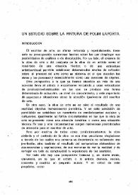 Un estudio sobre la pintura de Polín Laporta