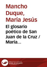 El glosario poético de San Juan de la Cruz