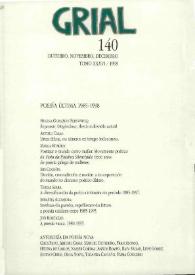Grial : revista galega de cultura. Núm. 140, 1998