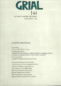 Grial : revista galega de cultura. Núm. 144, 1999