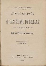 Sancho Saldaña ó El castellano de Cuellar, novela histórica original del siglo XIII. Tomo II