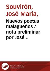 Nuevos poetas malagueños