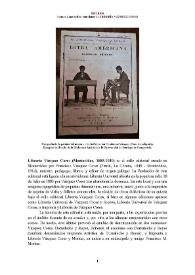 Librería Vázquez Cores (Montevideo, 1885-1930) [Semblanza]