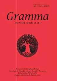 Gramma. Año XXVIII, número 58, 2017