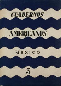 Cuadernos americanos. Año XIX, vol. CXII, núm. 5, septiembre-octubre de 1960
