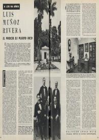 Luis Muñoz Rivera. El prócer de Puerto Rico