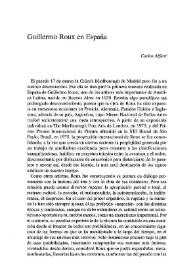 Guillermo Roux en España