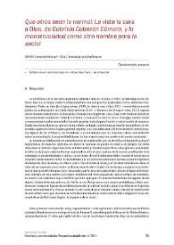 Que otros sean lo normal: 'Le viste la cara a Dios', de Gabriela Cabezón Cámara, y la monstruosidad como otro nombre para lo social