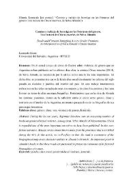 Camino y trabajo de hormiga en las fronteras del género. Una lectura de 'Chicas muertas' de Selva Almada