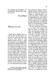 África y la voz