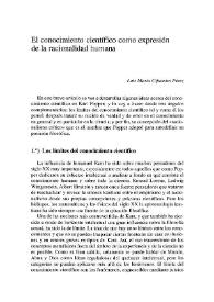 El conocimiento científico como expresión de la racionalidad humana