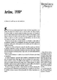 Artine, 1930