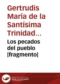 Los pecados del pueblo [fragmento] 