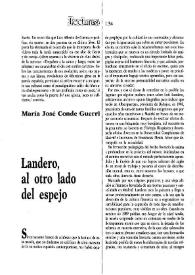 Landero, al otro lado del espejo