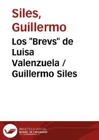Los 'Brevs' de Luisa Valenzuela