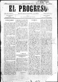 El Progreso : Periódico Democrático de la Marina. Núm. 1, 24 de agosto de 1884
