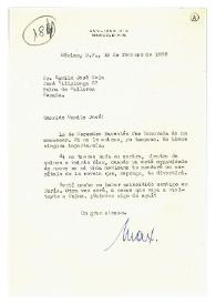 Carta de Max Aub a Camilo José Cela. México, 13 de febrero de 1959