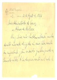 Carta de Jorge Guillén al Administrador de Correos en Palma de Mallorca. Santiago de Compostela, 21 de agosto de 1964
