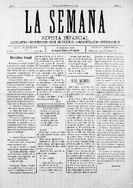 La Semana : Revista Imparcial. Literatura-Información-Ecos de Sociedad-Administración-Espectáculos. Núm. 4, 19 de febrero de 1897