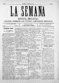 La Semana : Revista Imparcial. Literatura-Información-Ecos de Sociedad-Administración-Espectáculos. Núm. 8, 21 de marzo de 1897