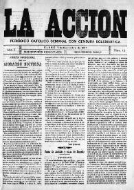 La Acción : periódico católico quincenal. Núm. 12, 7 de noviembre de 1907