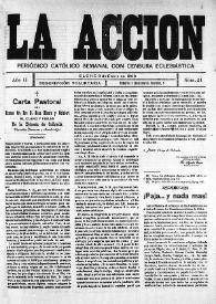 La Acción : periódico católico quincenal. Núm. 21, 9 de enero de 1908