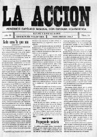 La Acción : periódico católico quincenal. Núm. 25, 6 de febrero de 1908