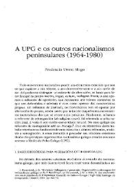 A UPG e os outros nacionalismos peninsulares (1964-1980) 