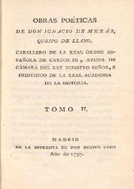Obras poéticas. Tomo II