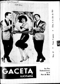 Gaceta Ilicitana

. Núm. 27, 4 de julio de 1964