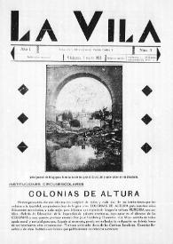 La Vila. Núm. 3, 1 de marzo de 1936