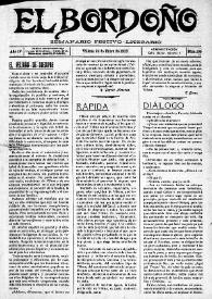El Bordoño : Semanario Festivo-Literario. Núm. 105, 24 de enero de 1909