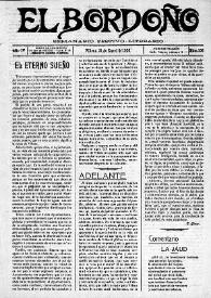 El Bordoño : Semanario Festivo-Literario. Núm. 106, 31 de enero de 1909