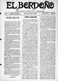 El Bordoño : Semanario Festivo-Literario. Núm. 108, 14 de febrero de 1909