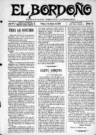 El Bordoño : Semanario Festivo-Literario. Núm. 111, 7 de marzo de 1909