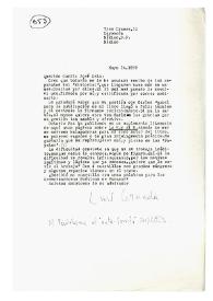 Carta de Luis Cernuda a Camilo José Cela. México, 14 de mayo de 1959
