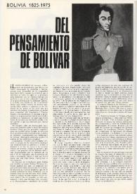 Bolivia 1825-1975. Del pensamiento de Bolívar