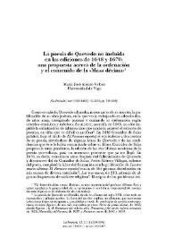 La Perinola : revista de investigación quevediana. Número 12 (2008). Varia