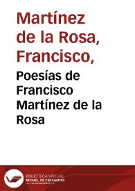 Poesías de Francisco Martínez de la Rosa